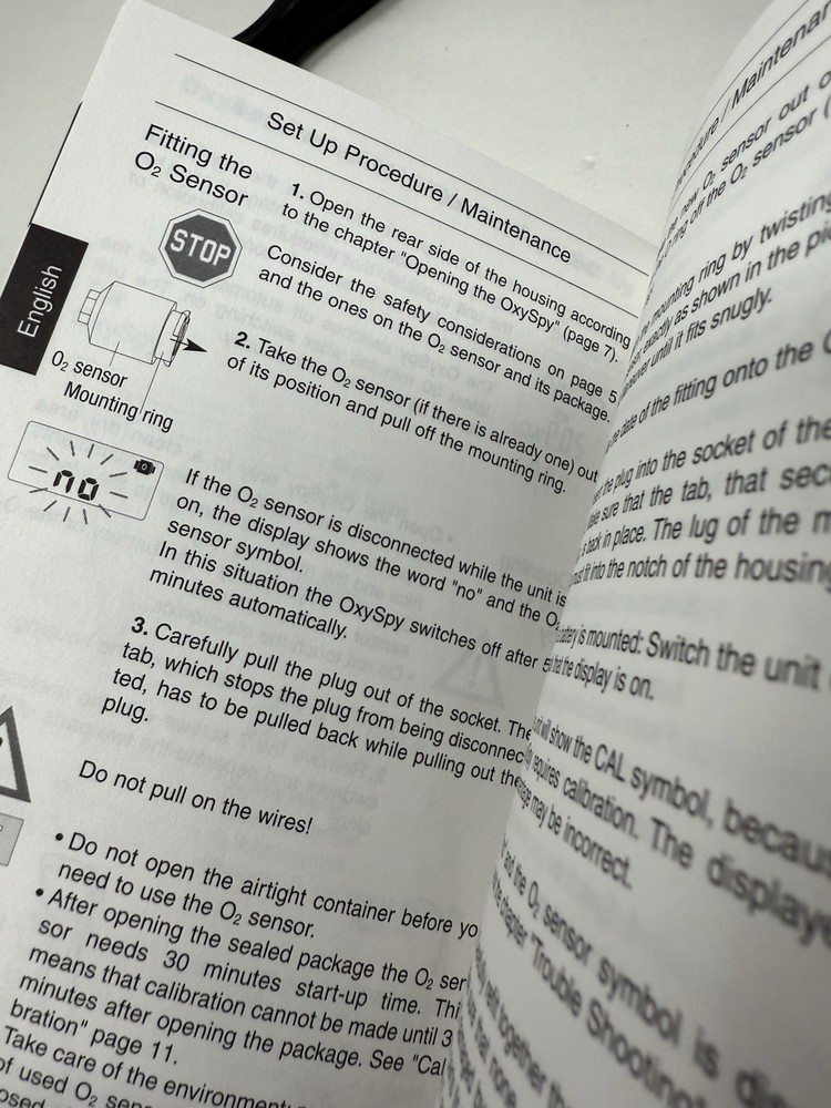 Abyss Oxyspy Oxygen Analyzer For Scuba Divers ~ Powers On ~ Untested ~ No Sensor