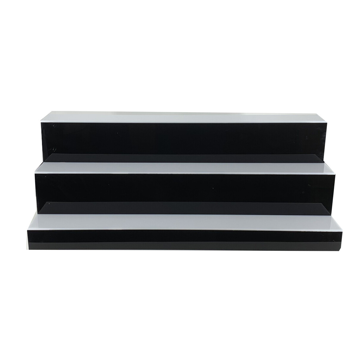 3 Step LED Lighted Glowing Liquor Bottle Display Shelf Home Back Bar Rack 39"