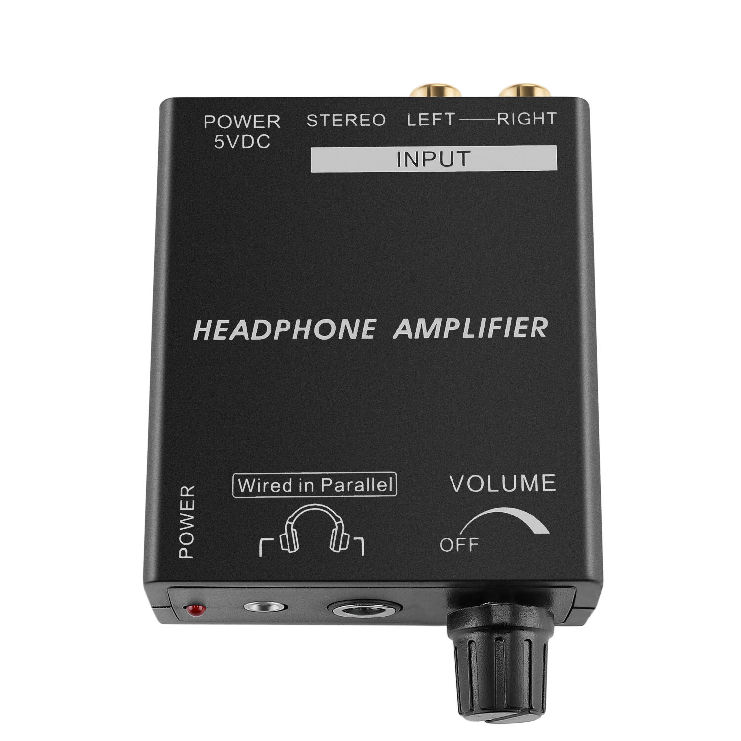 Portable Headphones Amplifier Stereo Headphone Amp Volume Control with RCA Input