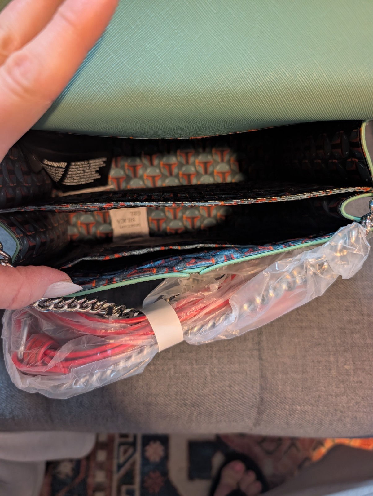 Loungefly Star Wars Boba Fett Cosplay Crossbody Bag Purse Green New NWT