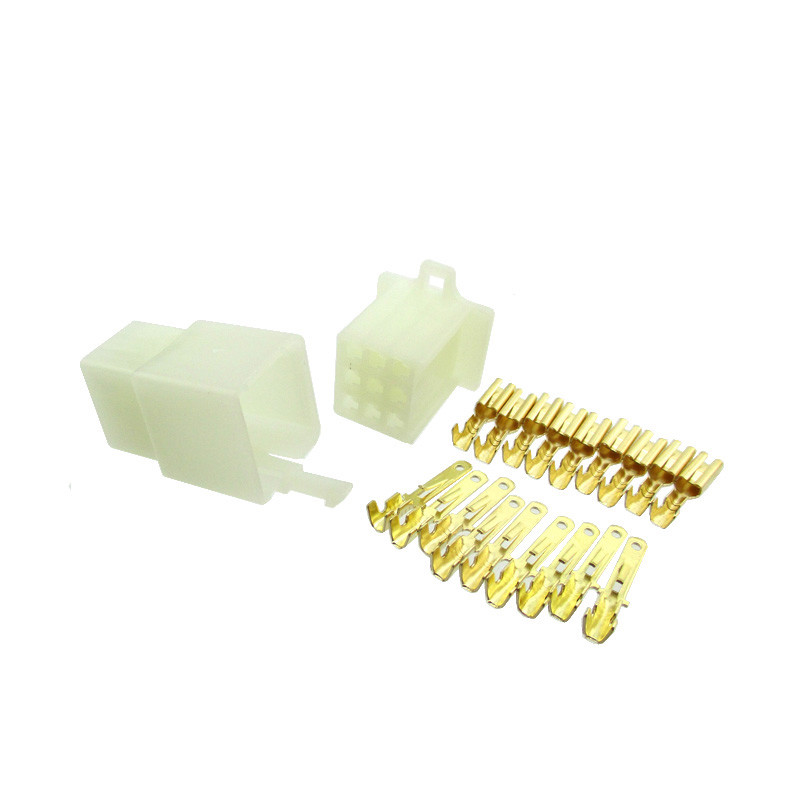 10x Motorcycle 9 Pins Electrical Wire Connector Terminal Harness Plug Socket