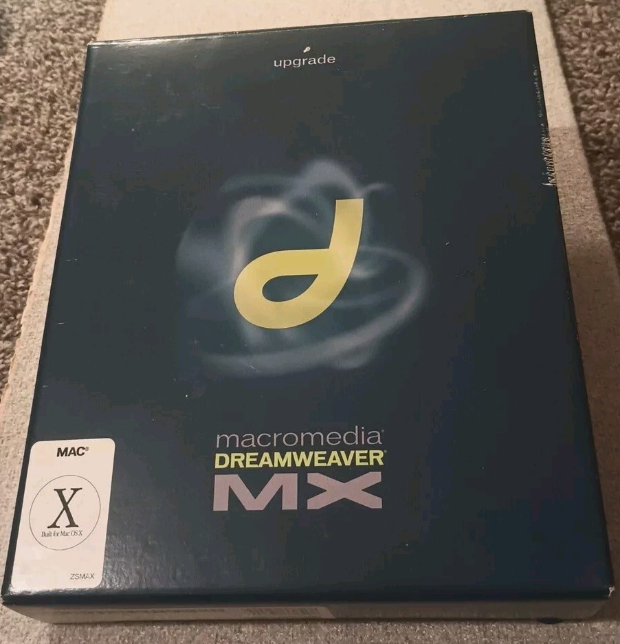 Macromedia Dreamweaver MX for Mac CD UPGRADE VERSION