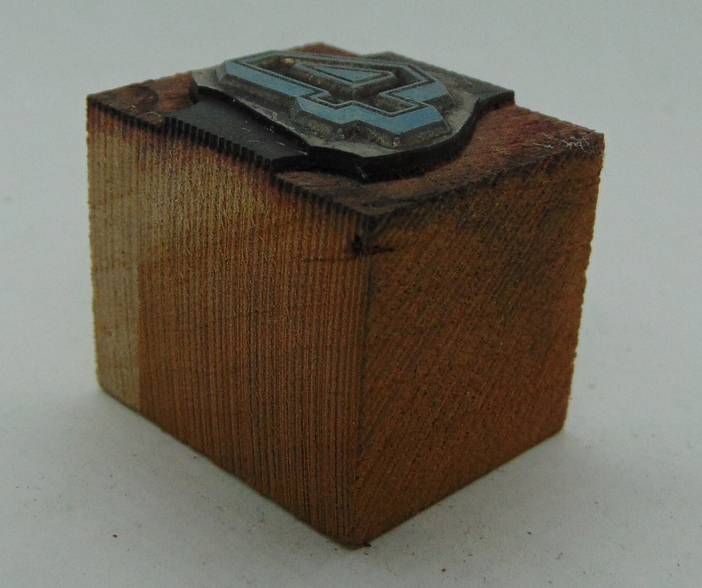 Printing Letterpress Printers Block Number 4