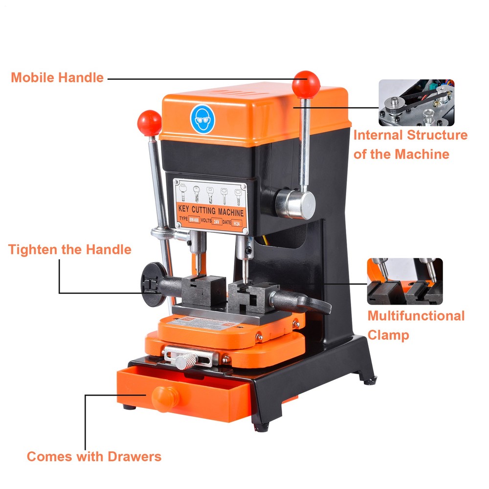 Key Machine Duplicating Key Cutting Machine Copy Key cutting Machine Brand New--