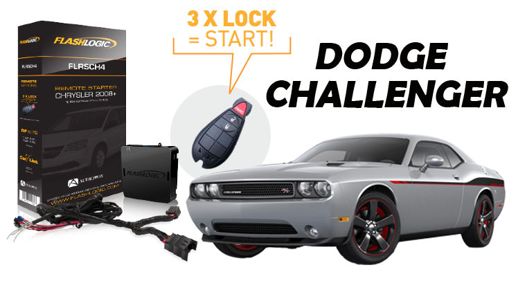 Flashlogic Remote Start for 2012 Dodge Challenger Coupe V8 w/Plug And Play