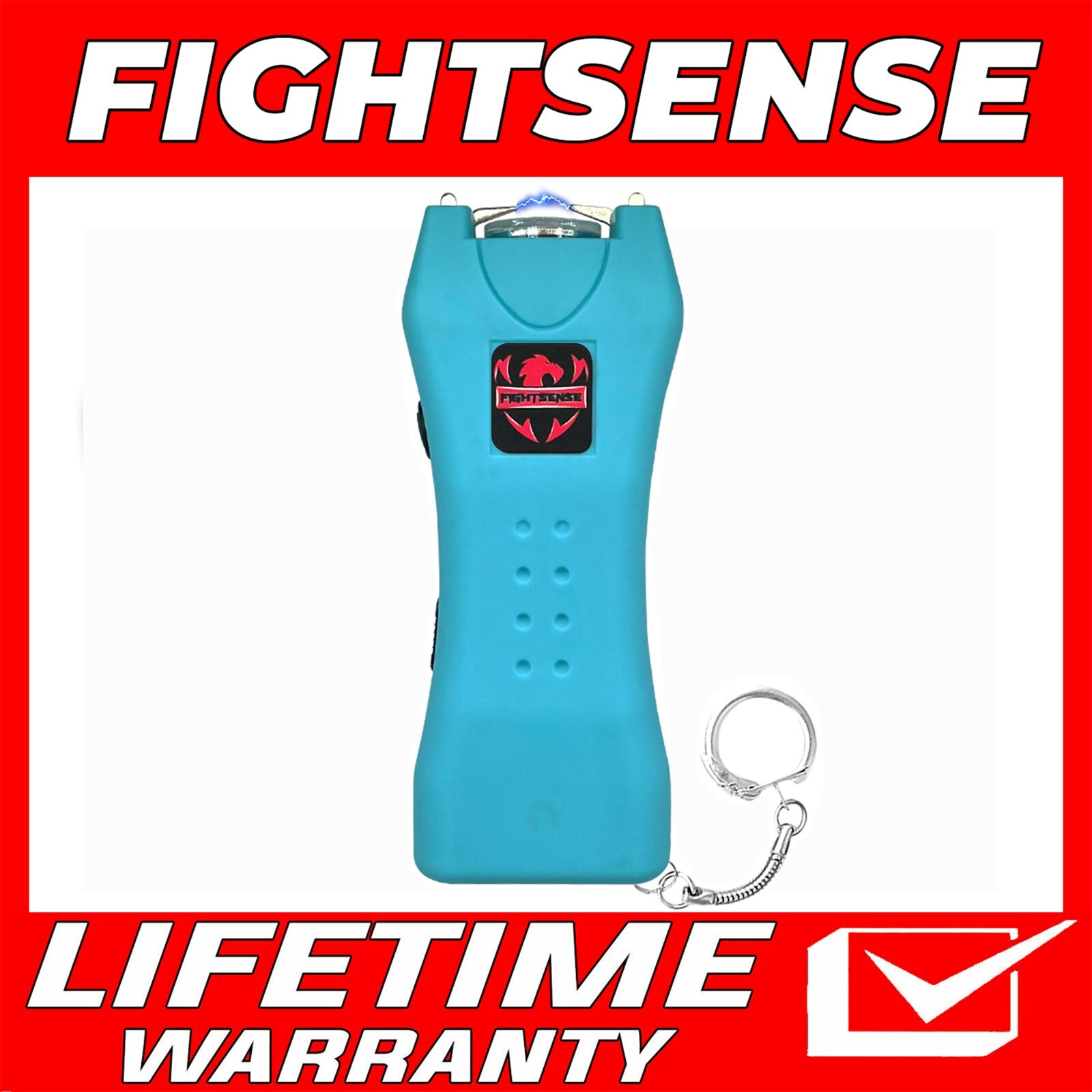 FIGHTSENSE Rechargeable Stun Gun 10 Mil Volts With Led Light Extremely Powerful