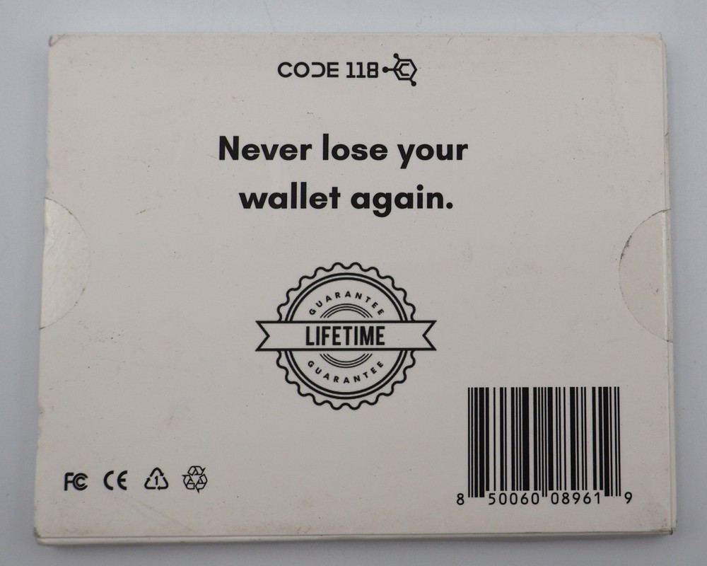 Code 118 TRACKER CARD Android FOR WALLET - Brand New Sealed