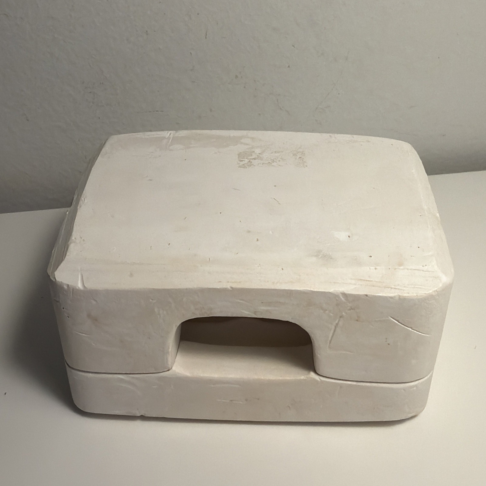 Vintage Ceramic Open Book Clay Pottery Mold X186 Slip Cast Plaster 4" Wide CIN