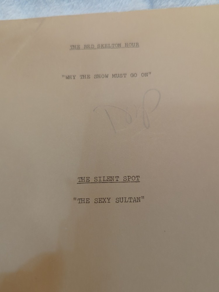 Rare Vintage Script For The Red Skeleton Hour 1969