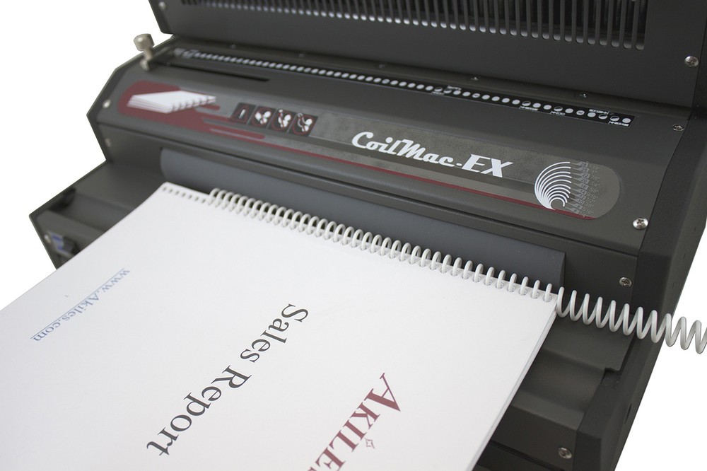 Akiles Coilmac-EX41+ Plus Binding Machine & Electric Oval Hole Punch & Inserter