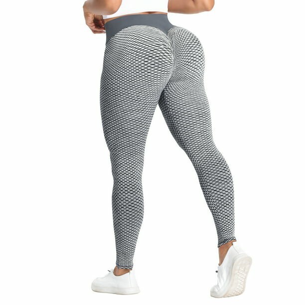 Women's High Waist Butt Lifting Leggings TIK Tok Texture Yoga workout Pants