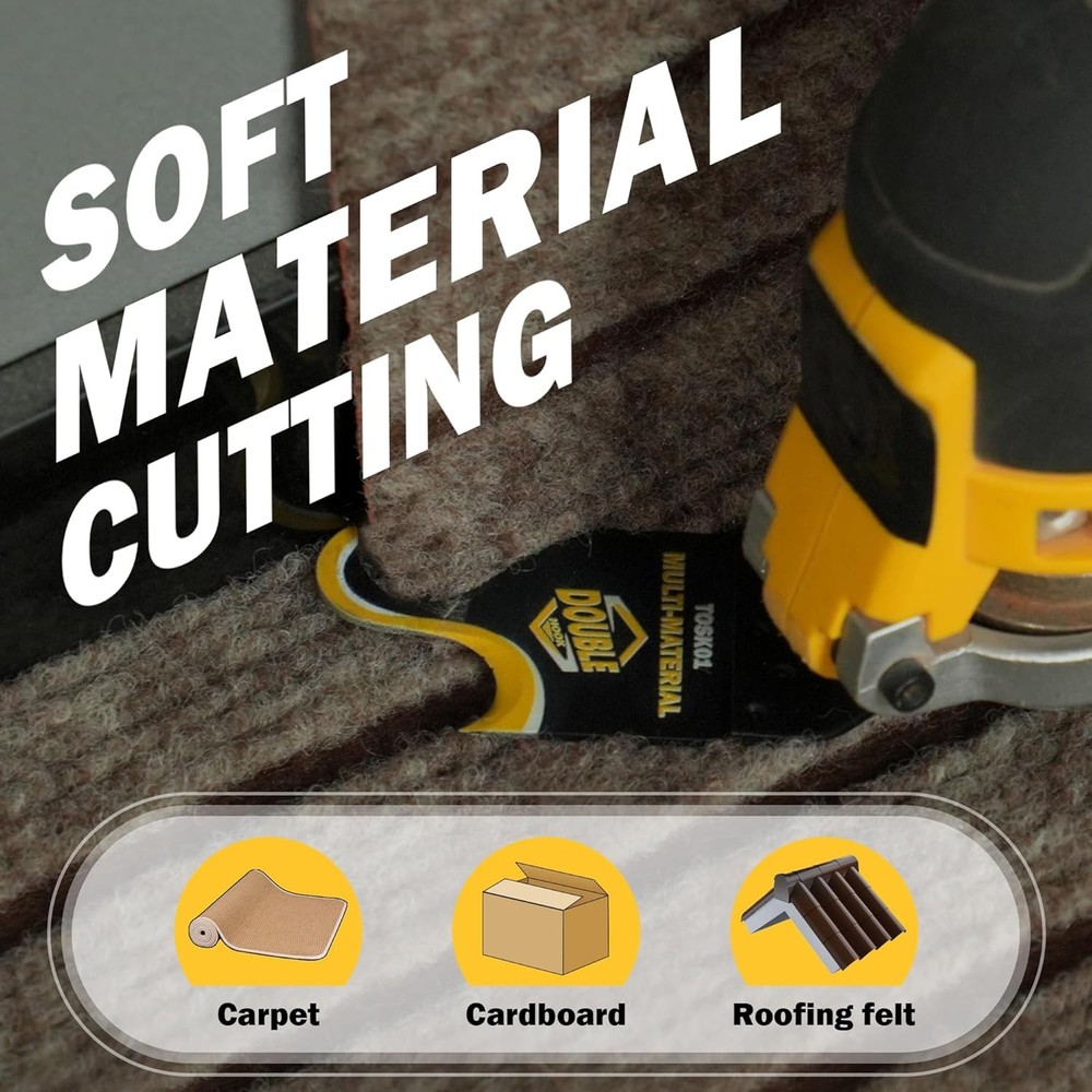 Oscillating Multi Tool Hook Knife Blade, 5 PCS Multitool Saw Blades
