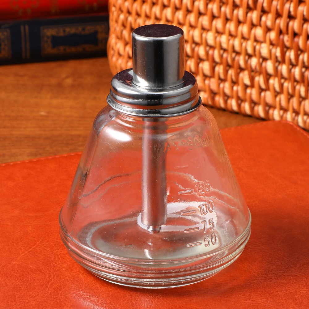 180ML Push Down Pump Glass Bottle Press Dispenser Empty Container for Liquids