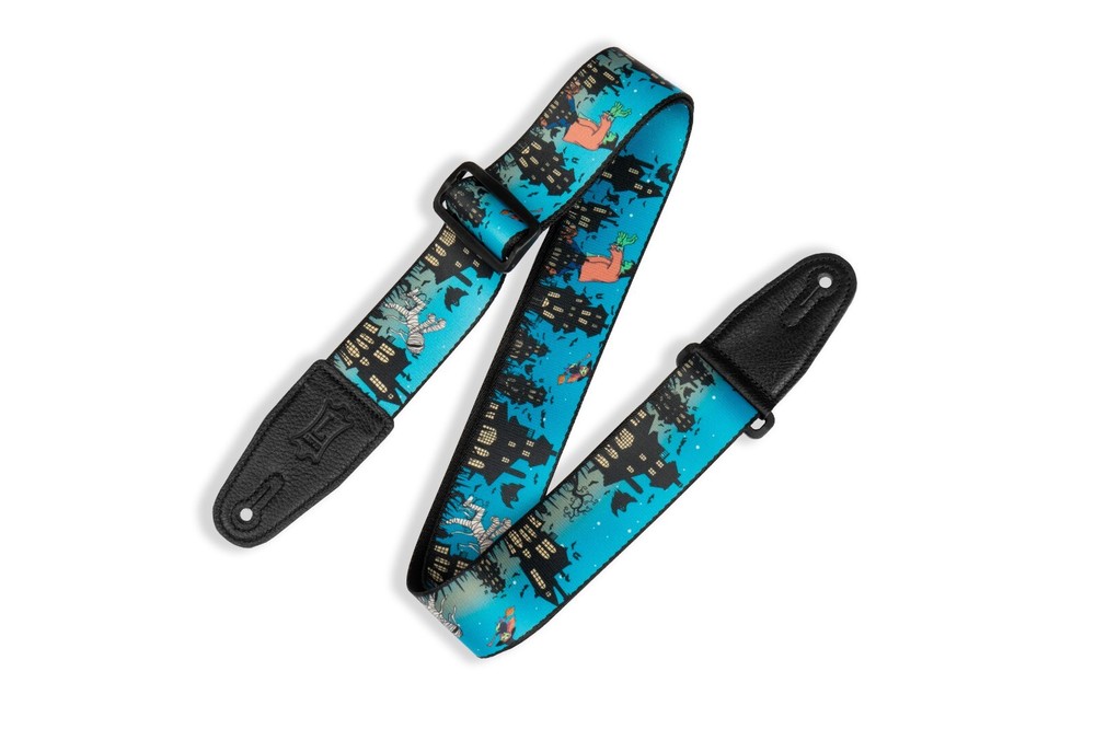 Levy's Leathers 2" Wide Polyester Adjustable Guitar Strap - Halloween Series