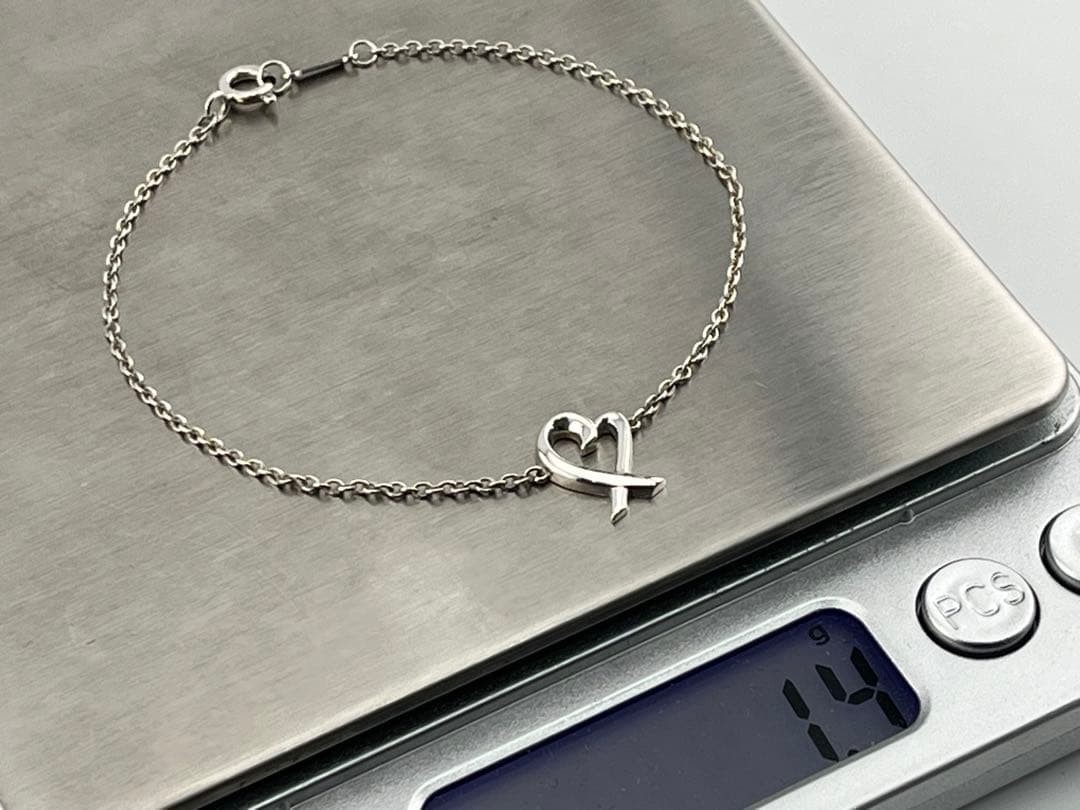 f103 Excellent condition Tiffany & Co. Loving Heart Bracelet Bangle 925