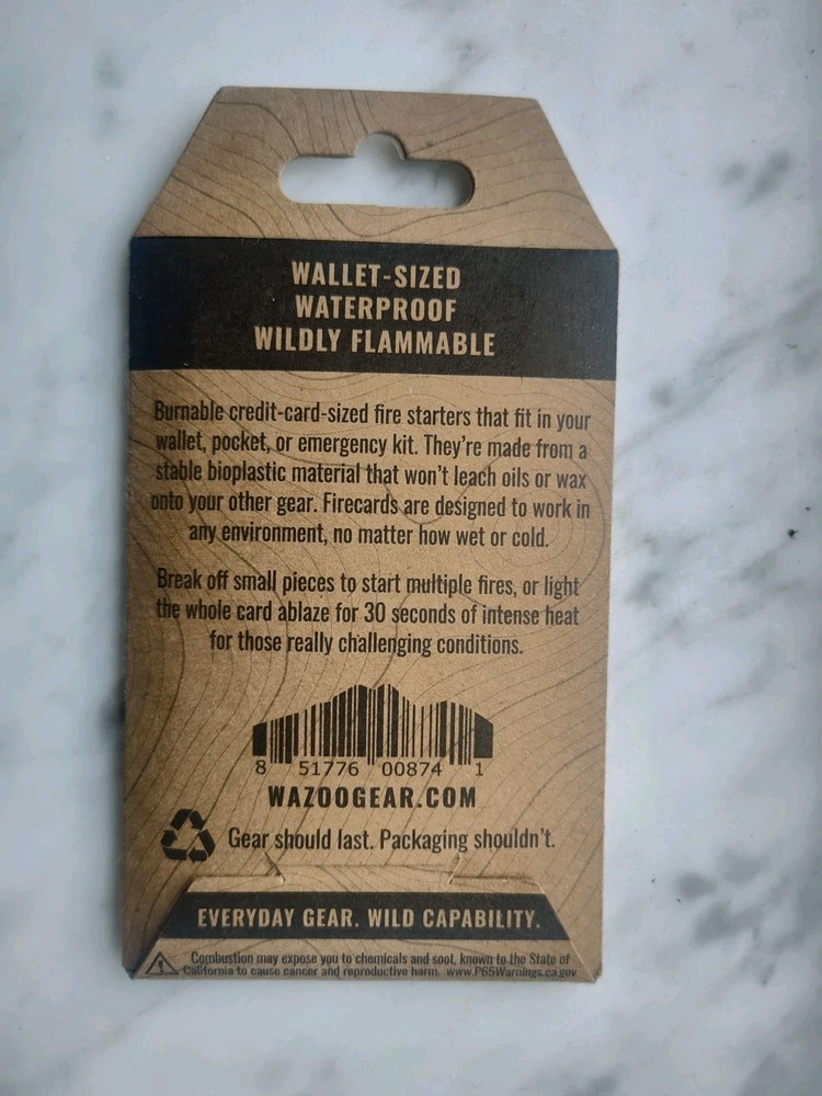 Wazoo Gear Fire Card 3 Pack