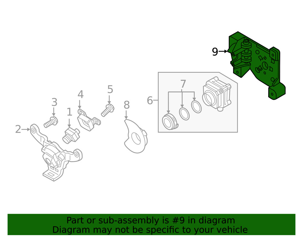 Genuine Audi Mount Bracket 4M0-980-561