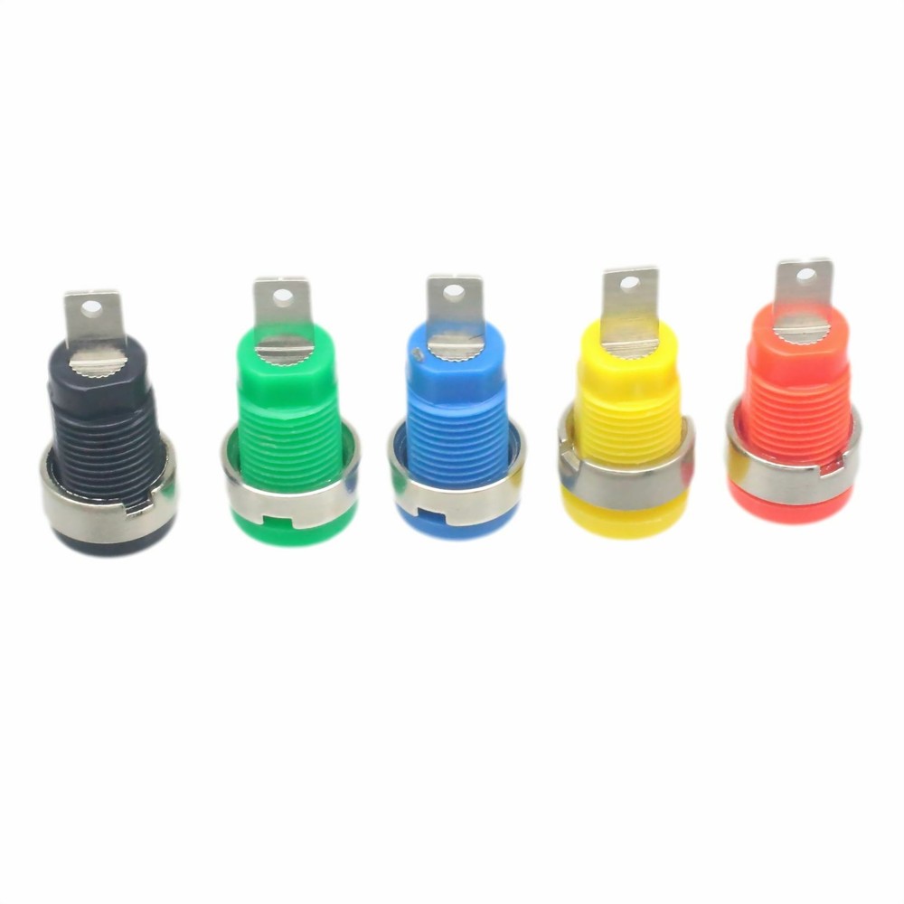 1set Connector 4mm Banana Binding Post socket panel mount Oscilloscope test