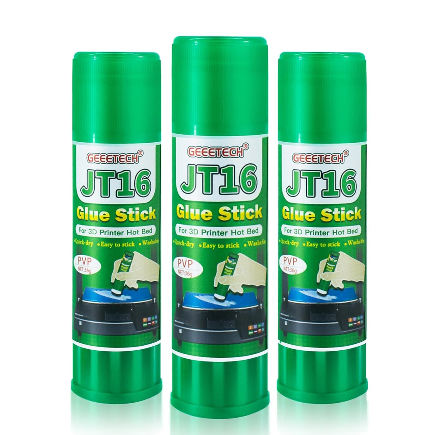 3D Printer Glue Stick 3 Pack, Perfect First Layer Adhesion, Prevents Warping...