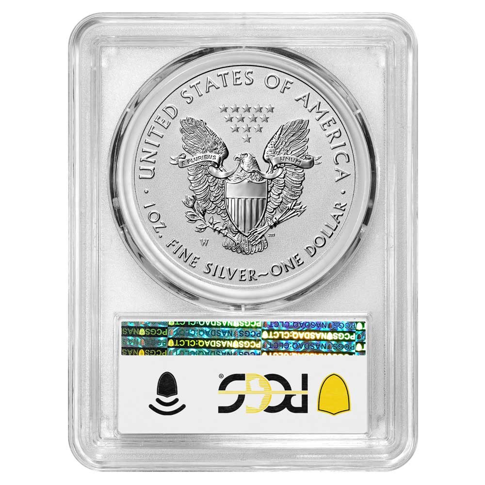 2021-S Reverse Proof $1 Type 2 American Silver Eagle PCGS PR70 Blue Label