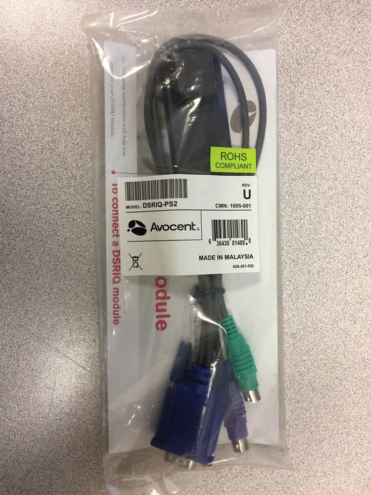 NEW Avocent DSRIQ-PS2 KVM,  Switch Server Interface Module Cable