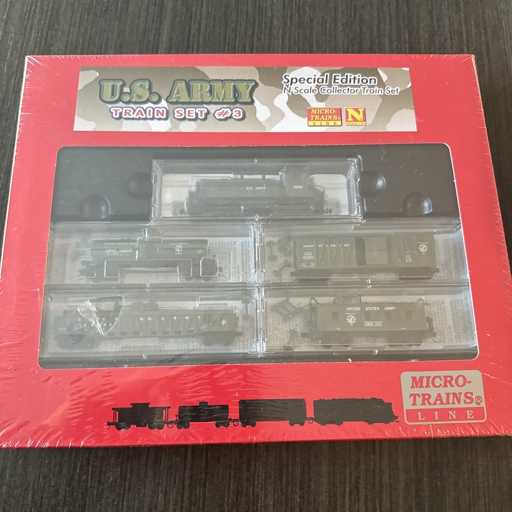 N Micro-trains Special Edition US Army Train Set 3