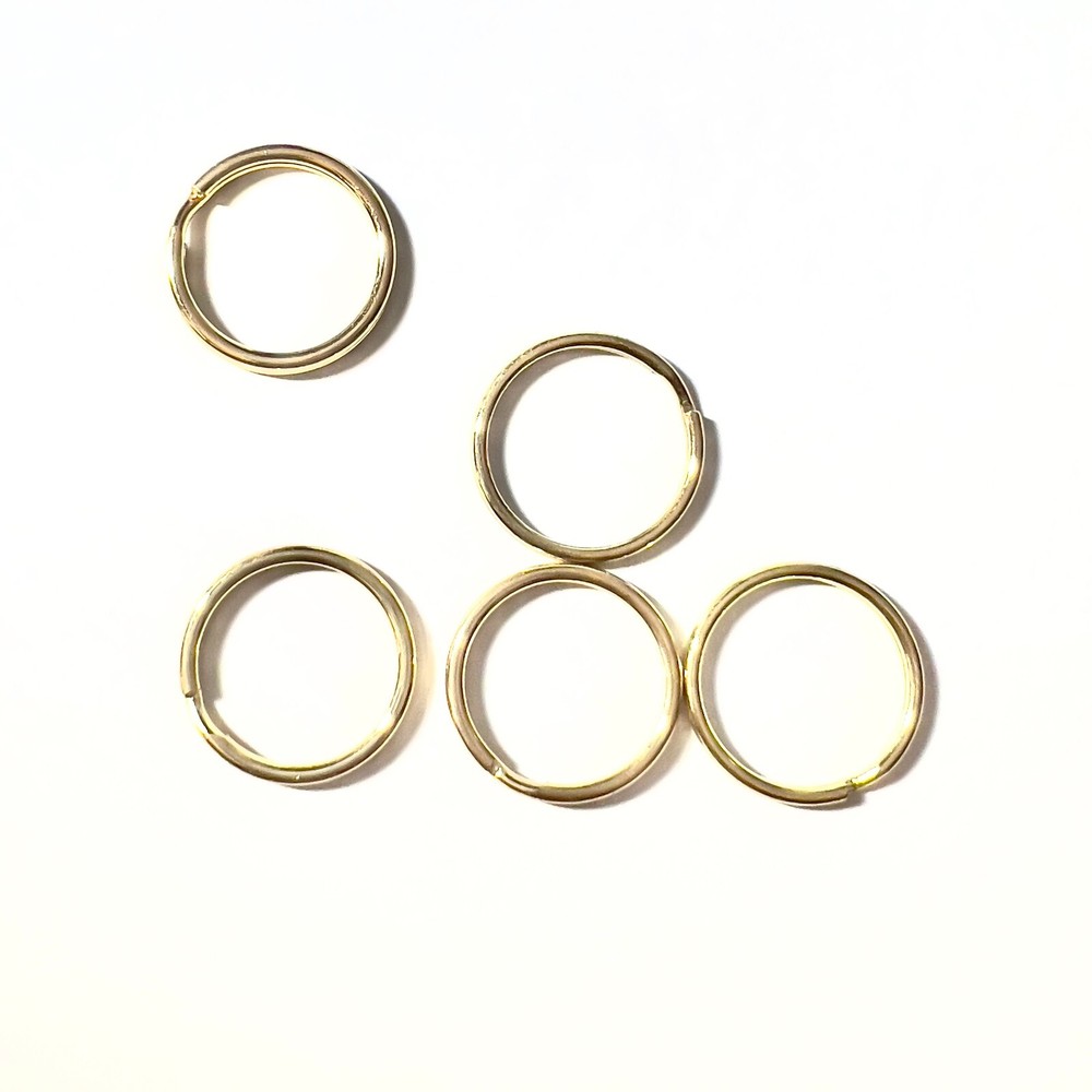 Gold Split Ring 1-Inch 5 pieces