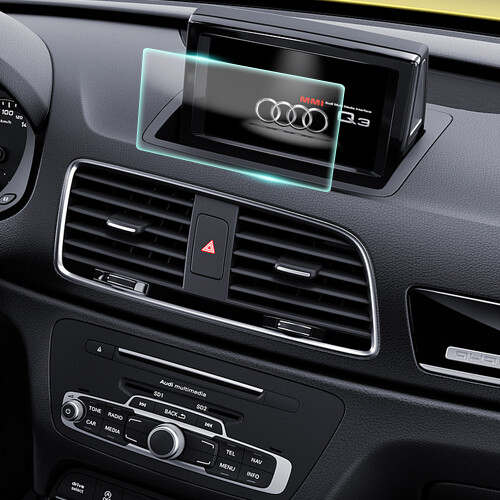 Crystal Clear Screen Protector for 2018 Audi Q3 Vehicle Navigation
