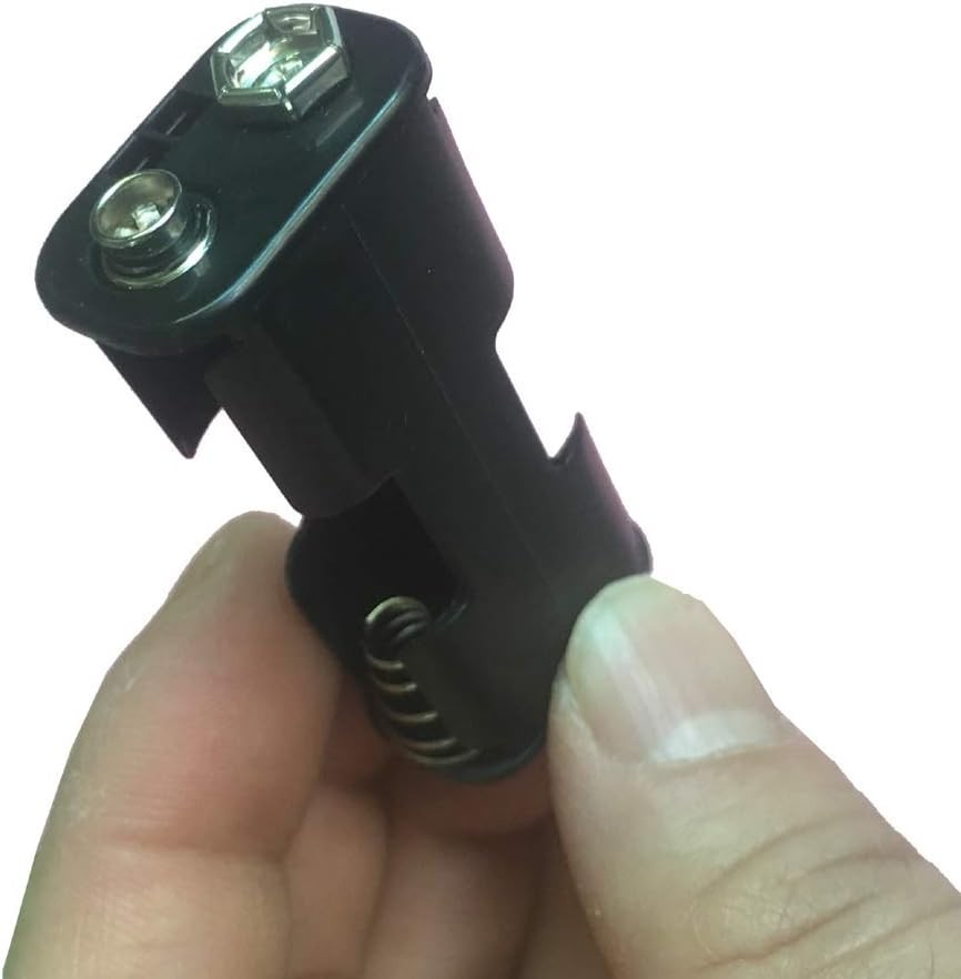 Durable AA Battery Holder + 9V Snap Connectors - 3 Count for Electronics