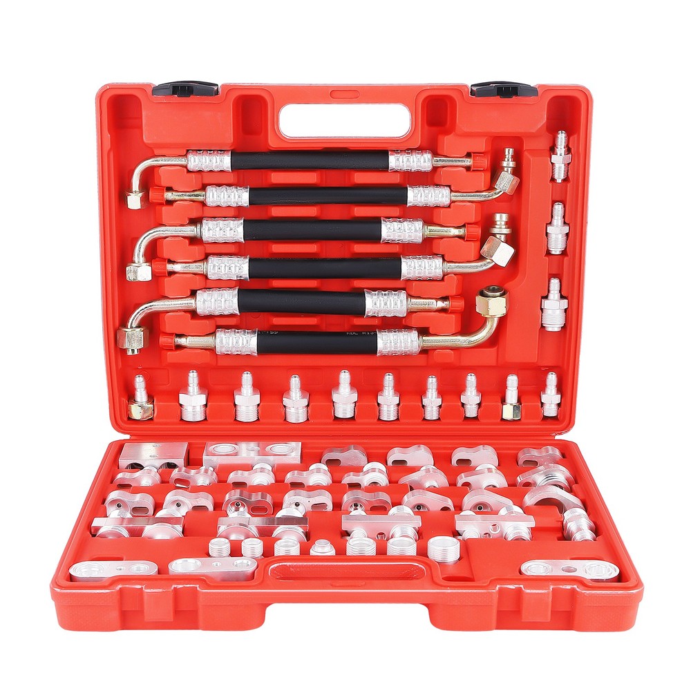 56x Auto Air Conditioning condenser Leak Detector Detection Fitting Tool Kit