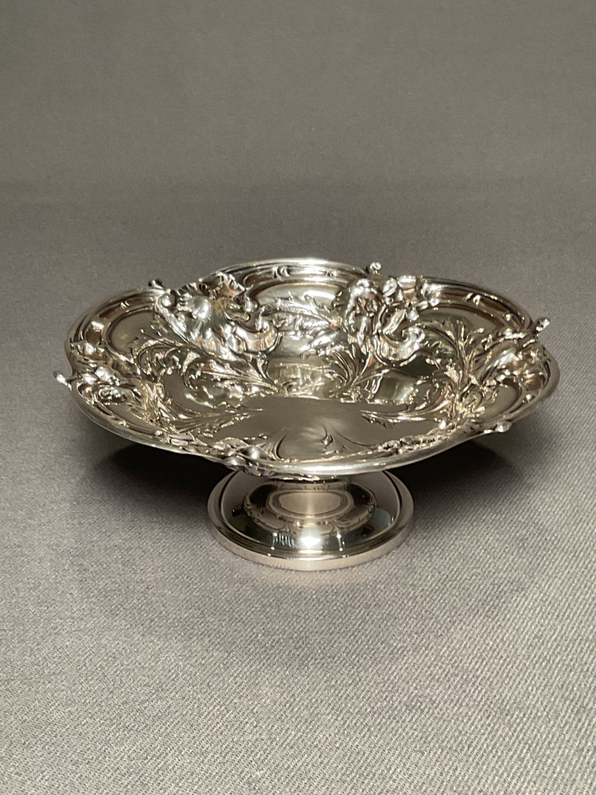 Reed & Barton - Sterling Silver Footed Compote Bowl - Les Six Fleurs - 2 Avail.