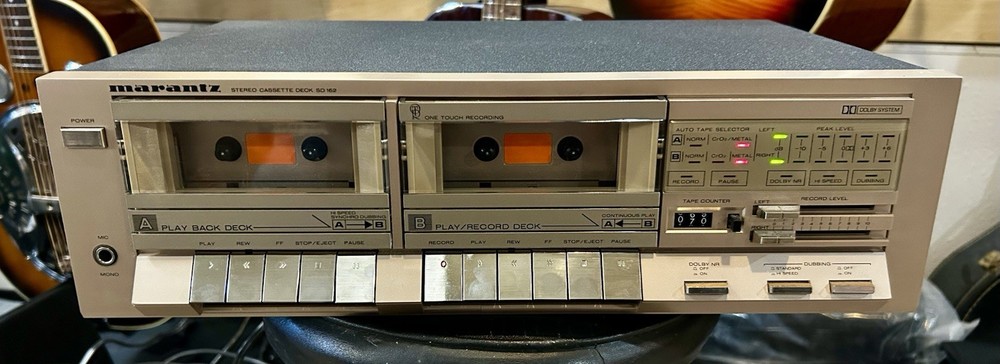 MARANTZ DUAL STEREO CASSETTE DECK MODEL SD 162 g Vtg Solid State with box