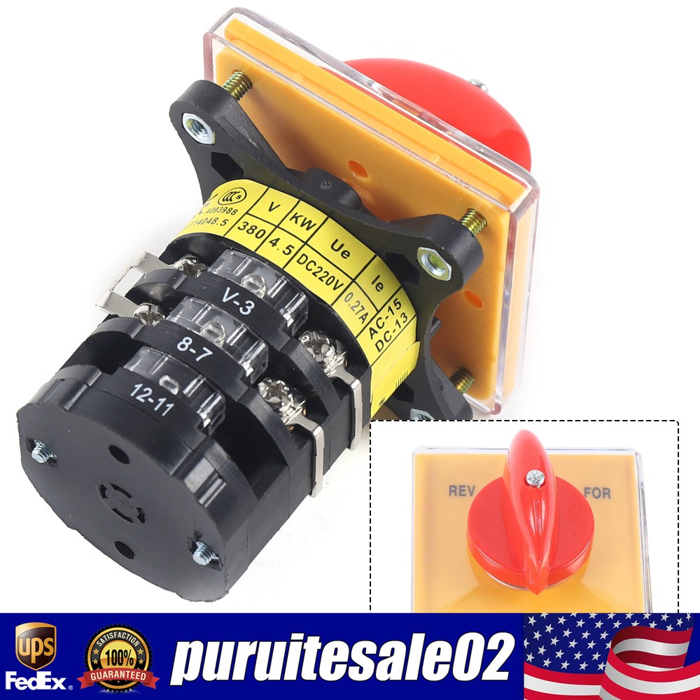 Forward Reverse 3 Phase Motor Mill Switch Bridgeport Milling Machine Switch USA