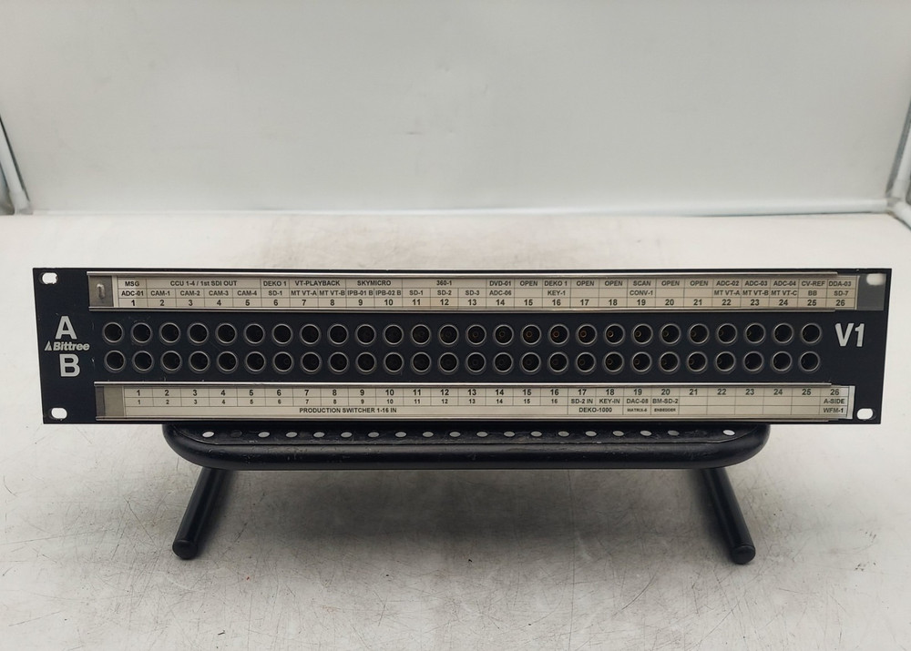 J314WT 2U Rack Mount 2x24 Video Patch Panel Bay