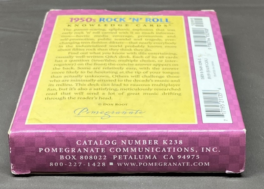 1950’s Rock ‘N ‘ Roll Knowledge Cards Don Root