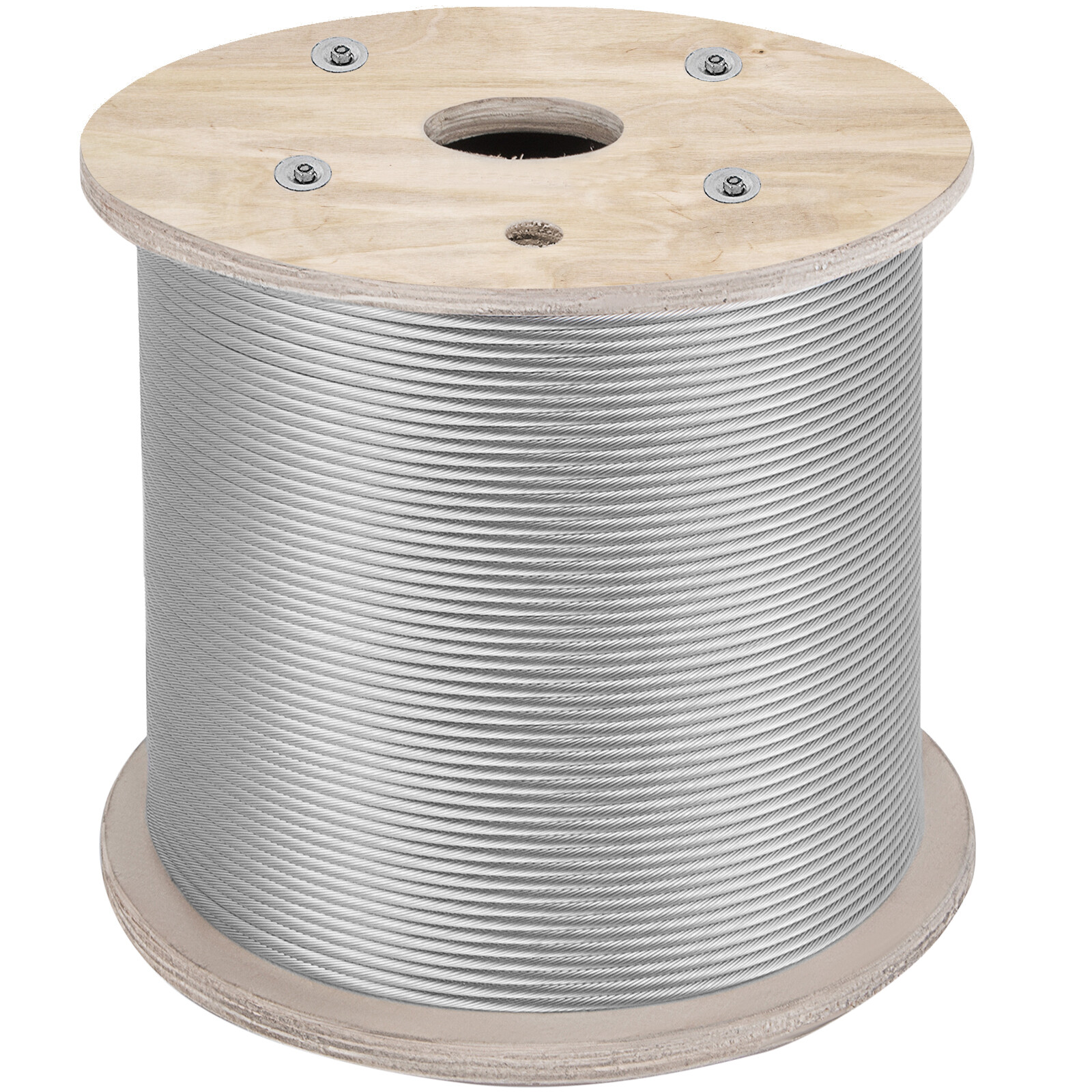 VEVOR T304 Stainless Steel Cable 1/4" 7x19 Steel Wire Rope 200ft Cable Railing