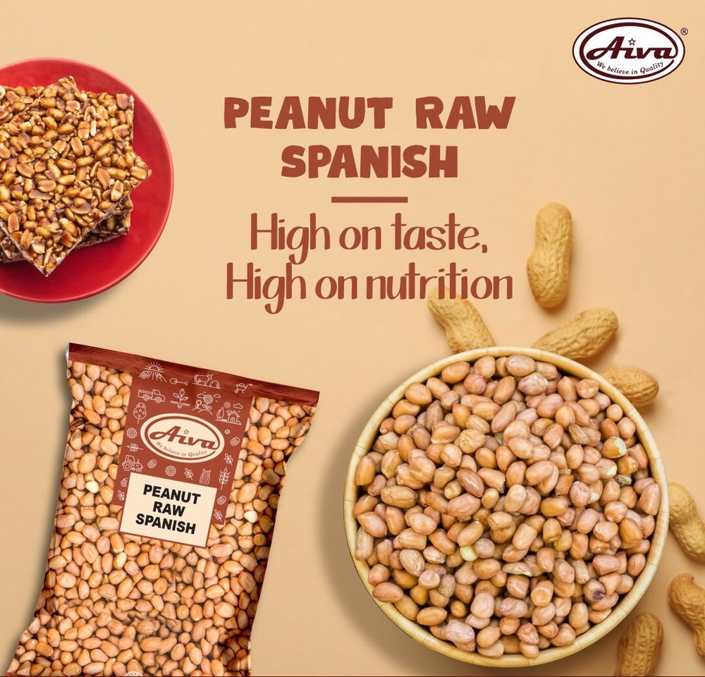 AIVA Raw Spanish Peanuts - 5 lb. Box