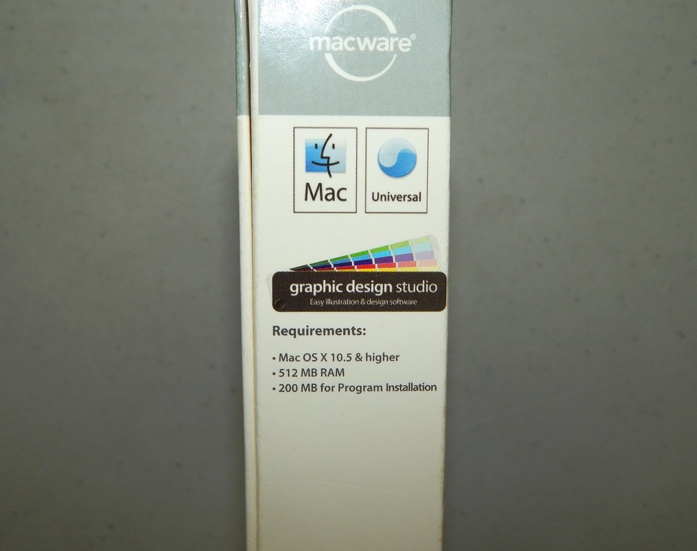 Graphics Design Studio 2011 V 3.0 MACINTOSH Macware w/ Box & Manual Summitsoft