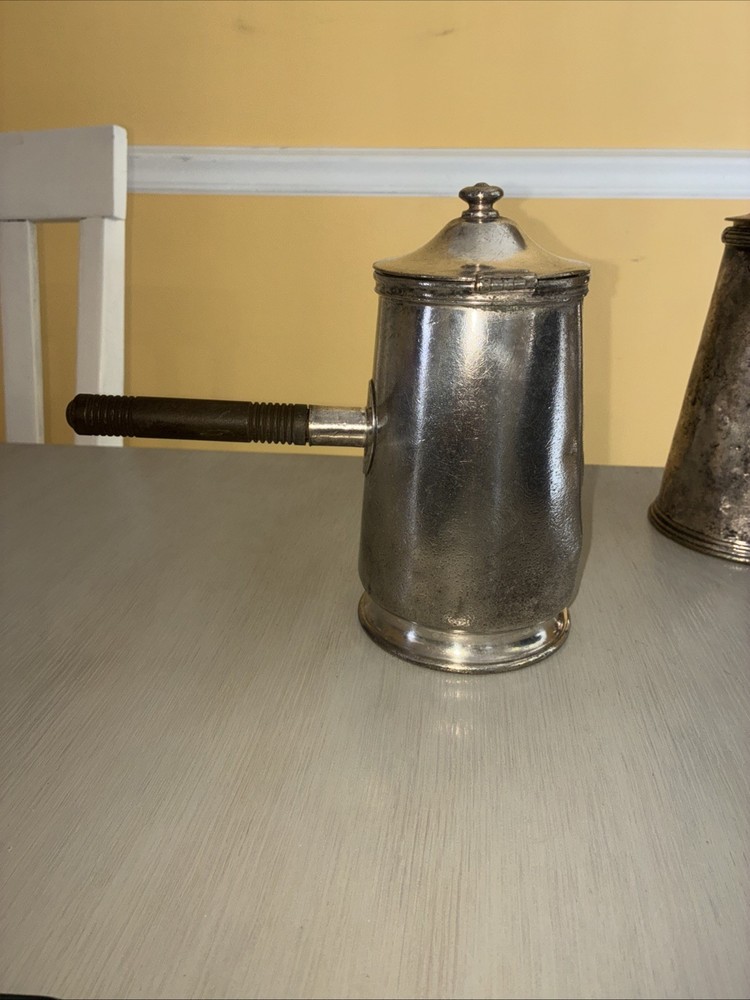Antique Nickle Silver Chocolate/Coffee Serving Pots