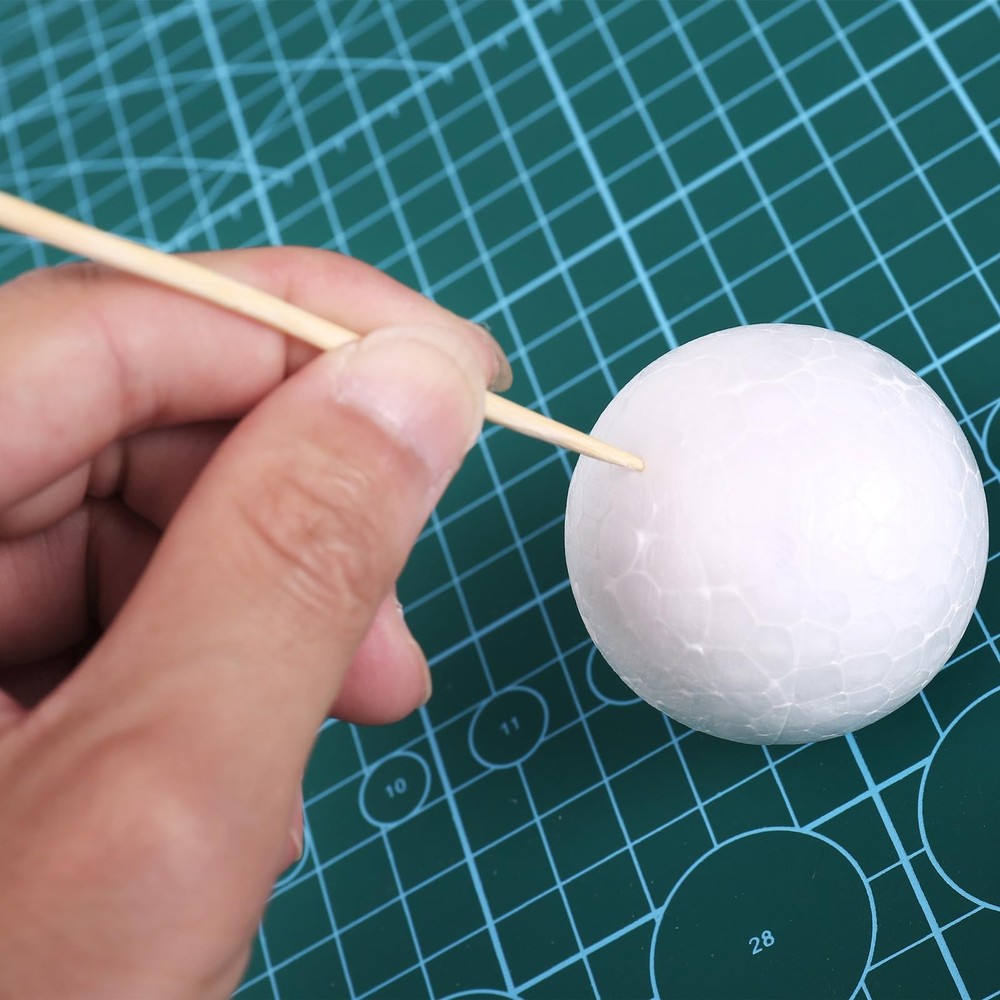 FFchuanhe 72 Pcs Solar System Model Foam Balls Kit Includes medium, White