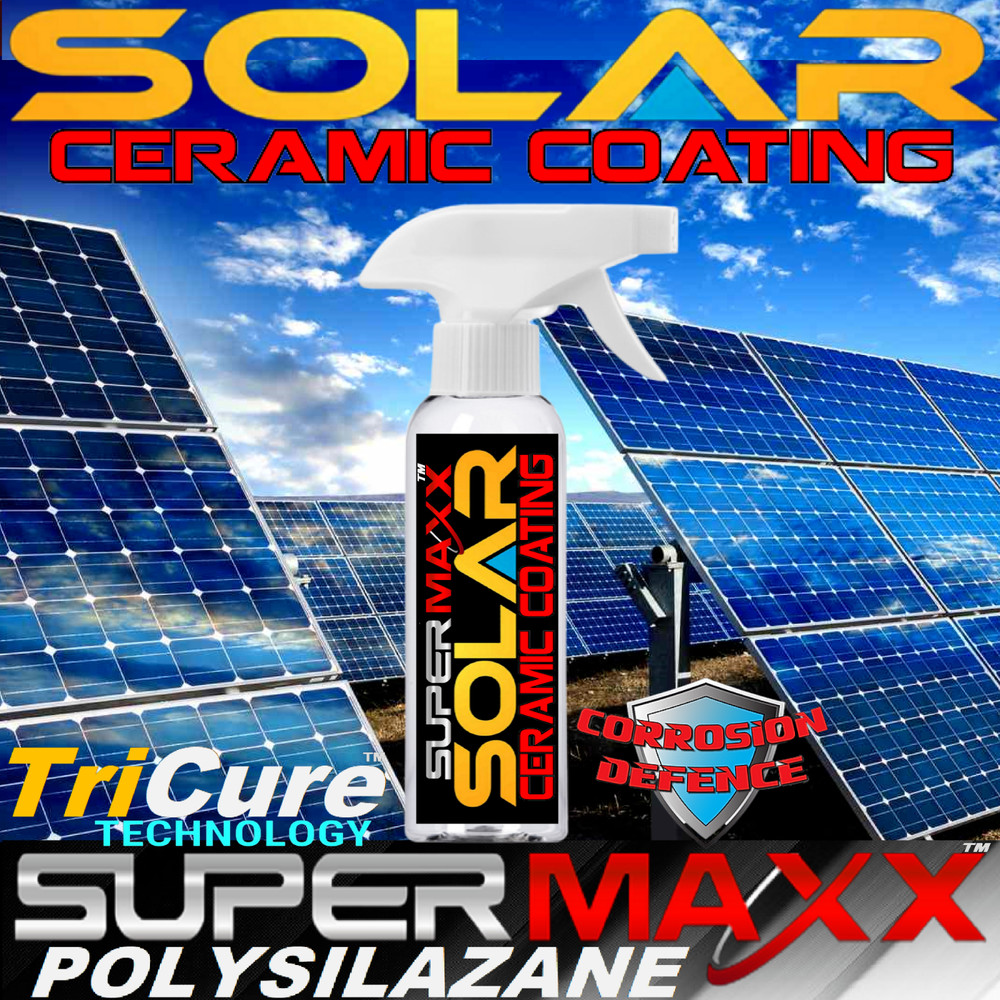SOLAR PANEL KIT ADVANCED PROTECTION TRICURE CERAMIC CLEAR COATING SPRAY