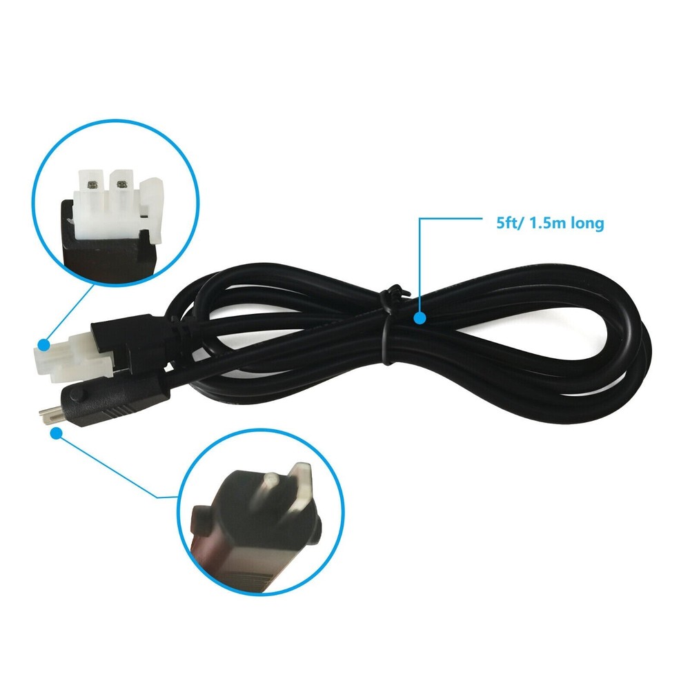 Tempurpedic Power Prong, Adjustable Base Input Power Cord 5ft