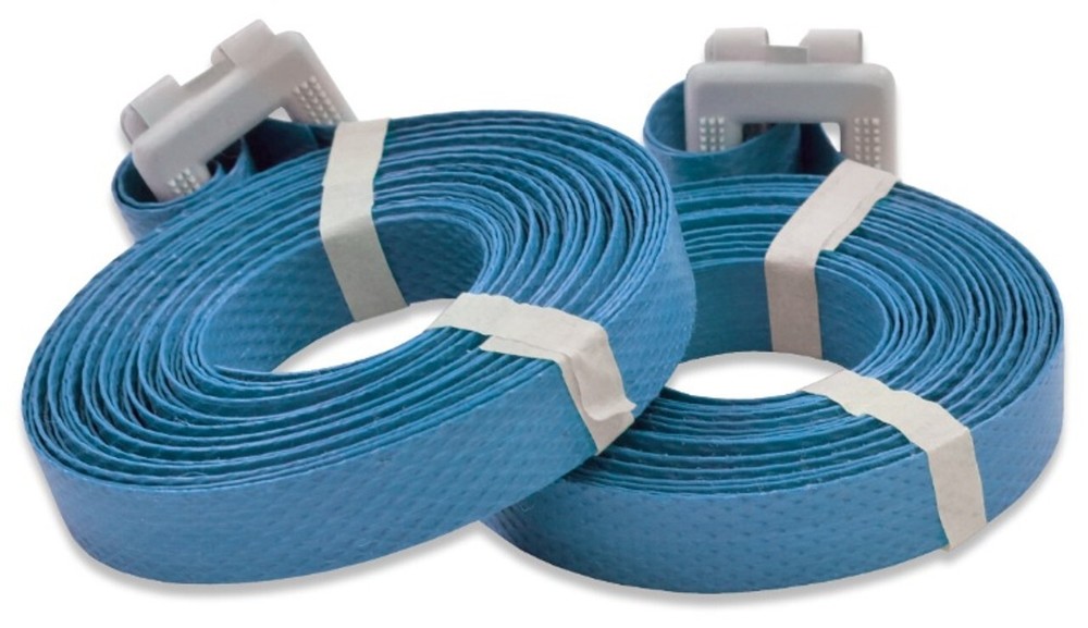 1/2" x 17' Pre-Cut Strapping Blue