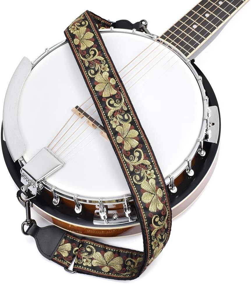 Unique Jacquard Banjo Strap for Musical Instruments