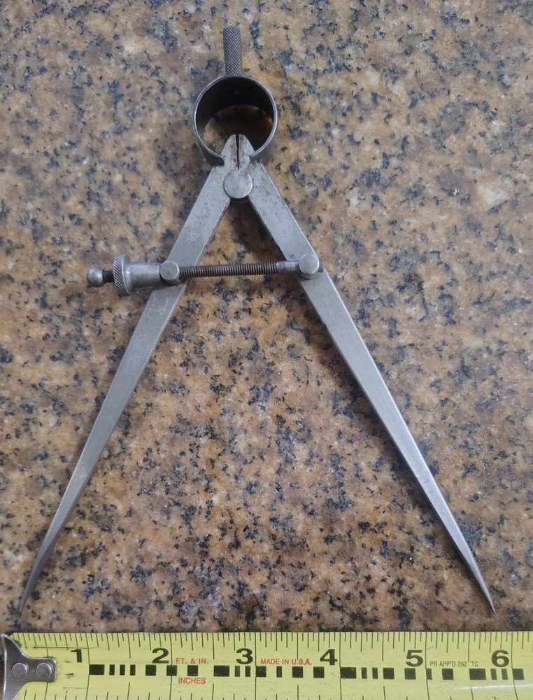 🗽 VINTAGE LUFKIN RULE 6" DIVIDER