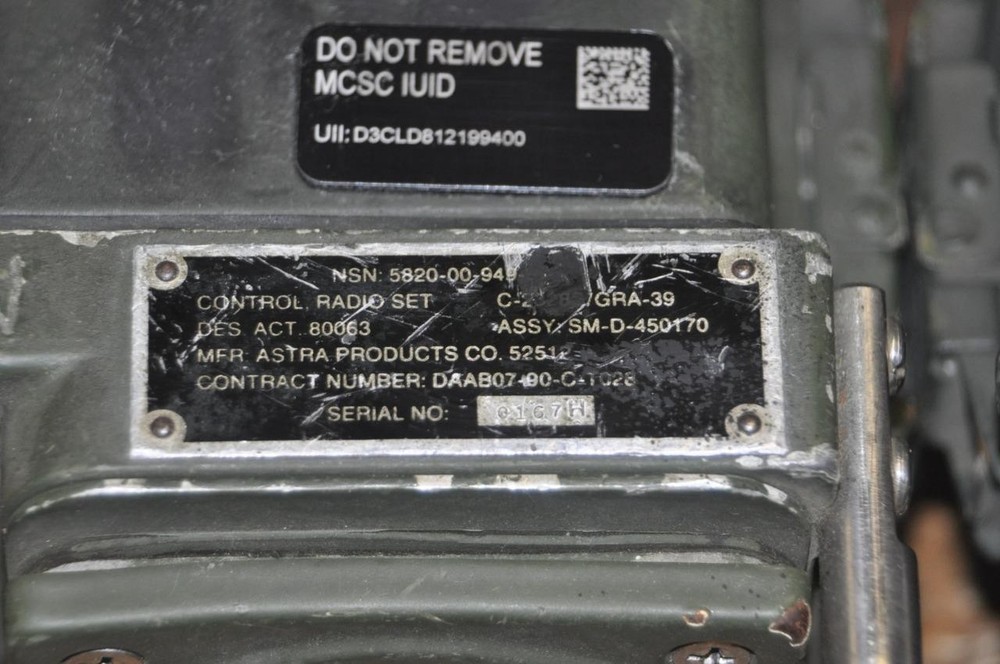 Control Radio Set C-2328B/GRA-39 & C-2329B/GRA-39