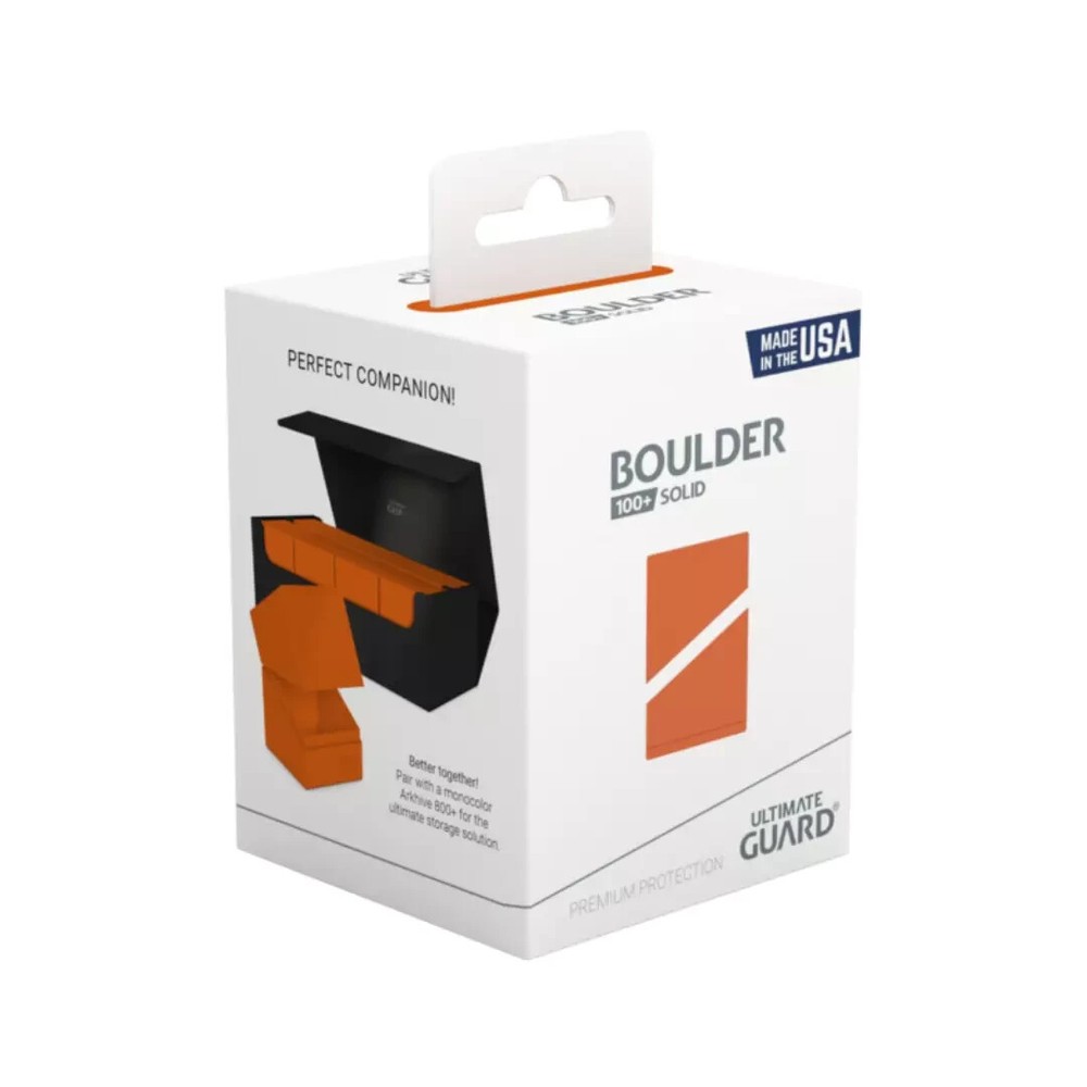 Ultimate Guard - Solid Boulder: Orange - 100+ Deck Box