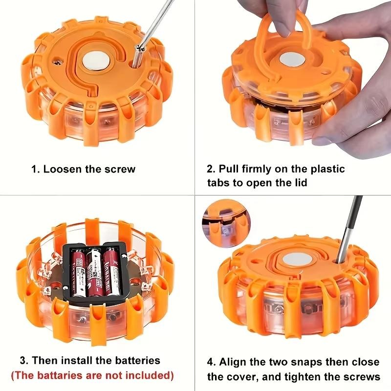 MAGNETIC CAR EMERGENCY LED STROBE LIGHT 9 SAVE MODE