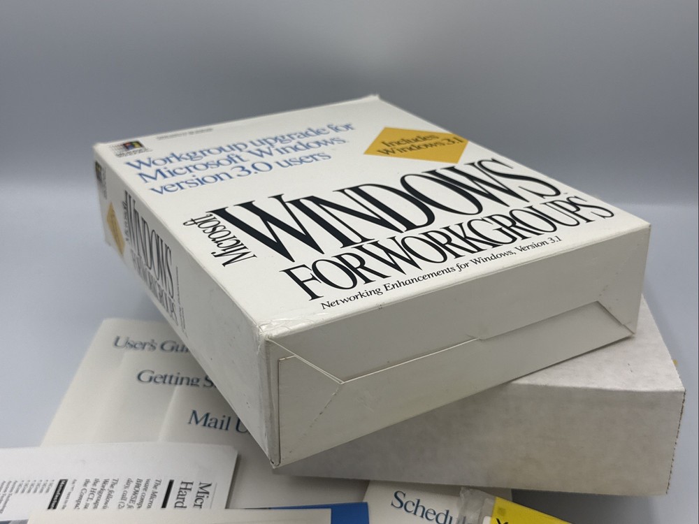 Microsoft Windows for WorkGroups Big Box Upgrade CIB