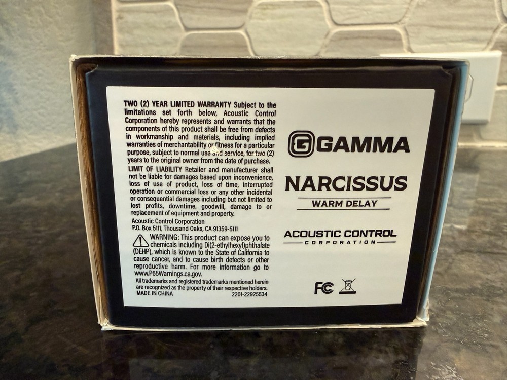 GAMMA Narcissus Warm Delay Effects Pedal